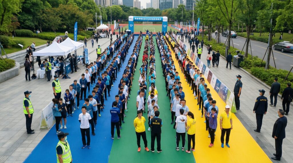 Спорт и массовые мероприятия: забеги, лыжные трассы, бассейны, развитие спортшкол - иллюстрация